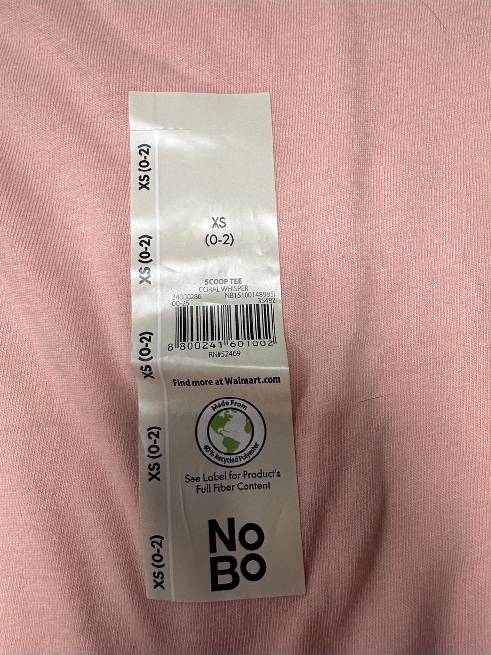 NO BOUNDARIES 2 PACK SEMI FITTED SHORT SLEEVE TEE GRAY & PINK XS NWT (0-2) - Picture 3 of 11